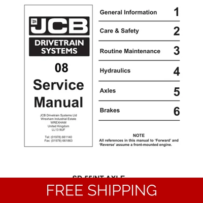 JCB DRIVETRAIN SD55 NT SERVICE REPAIR MANUAL JCB DRIVETRAIN SD55 NT SERVICE REPAIR MANUAL